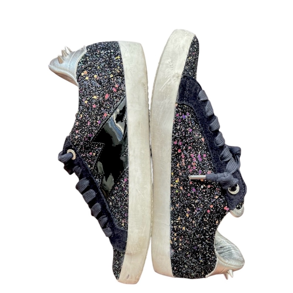 Zadig & Voltaire 38 wmn glitter Sparkle Spiked Sneakers